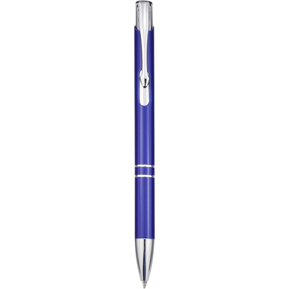 Stylo bille en aluminium recyclé Moneta (encre bleue) - EgotierPro 107984
