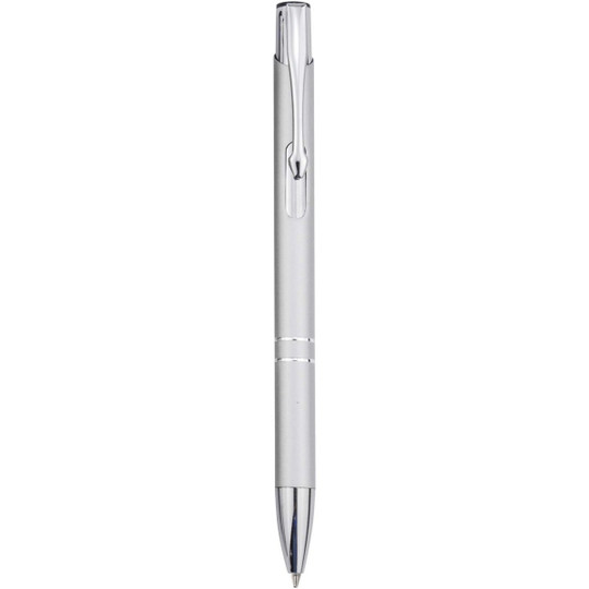Stylo bille en aluminium recyclé Moneta (encre bleue) - EgotierPro 107984