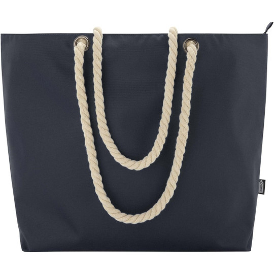 Panama GRS recycled beach cooler tote bag with cord handles 23L - EgotierPro 130079