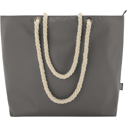 Panama GRS recycled beach cooler tote bag with cord handles 23L - EgotierPro 130079