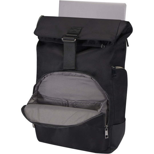 EgotierPro 130088 - Rhine GRS gerecycled 38,1 cm rolltop rugzak 18 l