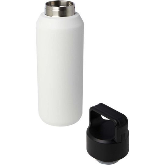 Astra 600 ml RCS-gecertificeerde waterfles van gerecycled roestvrij staal met koperen vacuümisolatie (geschikt voor koolzuurhoudende dranken) - EgotierPro 100841