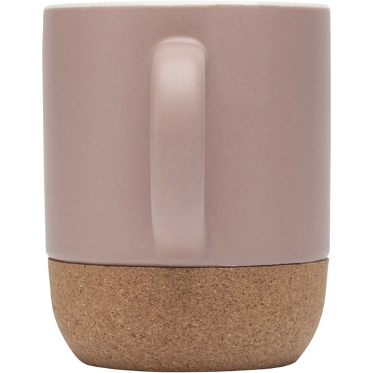 Billie 300 ml keramikmugg med korkdetaljer och matt finish - EgotierPro 100847