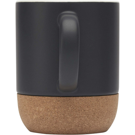Billie 300 ml mok van keramiek met kurkdetails en matte afwerking - EgotierPro 100847