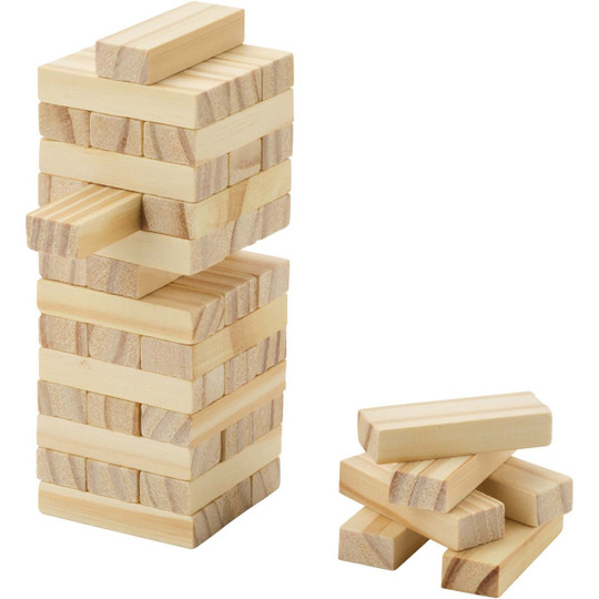 Jumble spel met omvallende toren van hout - EgotierPro 104612