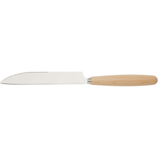 Root 5-piece stainless steel and beech wood cutlery set  - EgotierPro 113414