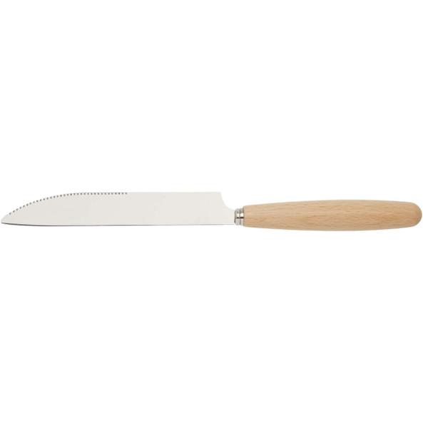 Root 5-piece stainless steel and beech wood cutlery set  - EgotierPro 113414