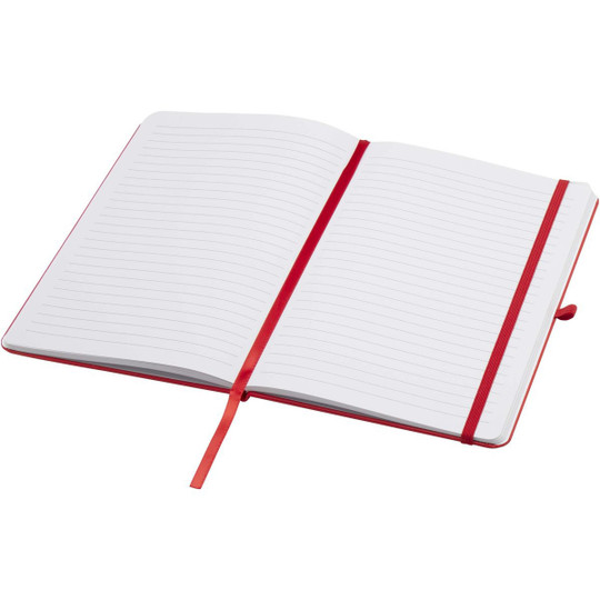 Teak A5 gerecycled notitieboek met harde kaft en gelinieerde pagina's - EgotierPro 106013