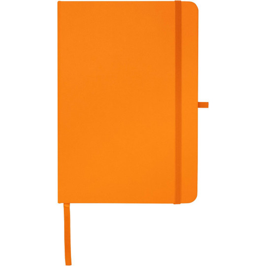 Teak A5 Hardcover Notizbuch, liniert, aus recyceltem Material - EgotierPro 106013