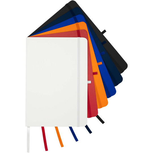 Teak A5 Hardcover Notizbuch, liniert, aus recyceltem Material - EgotierPro 106013