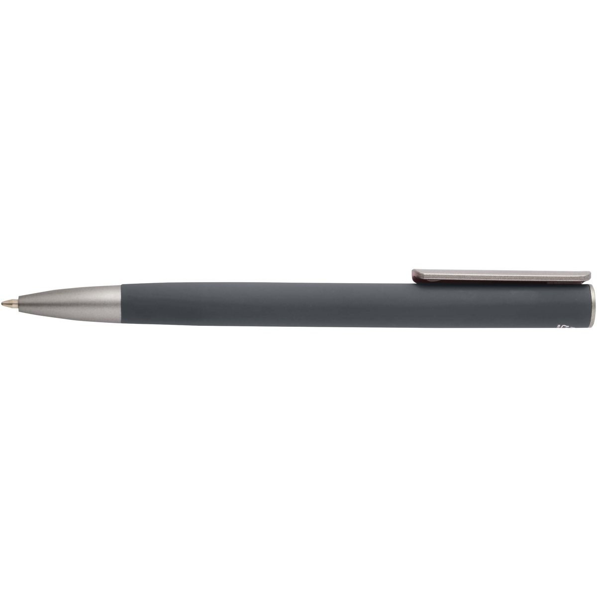 Ziguur kuglepen i genvunden aluminium (sort refill) - EgotierPro 106129