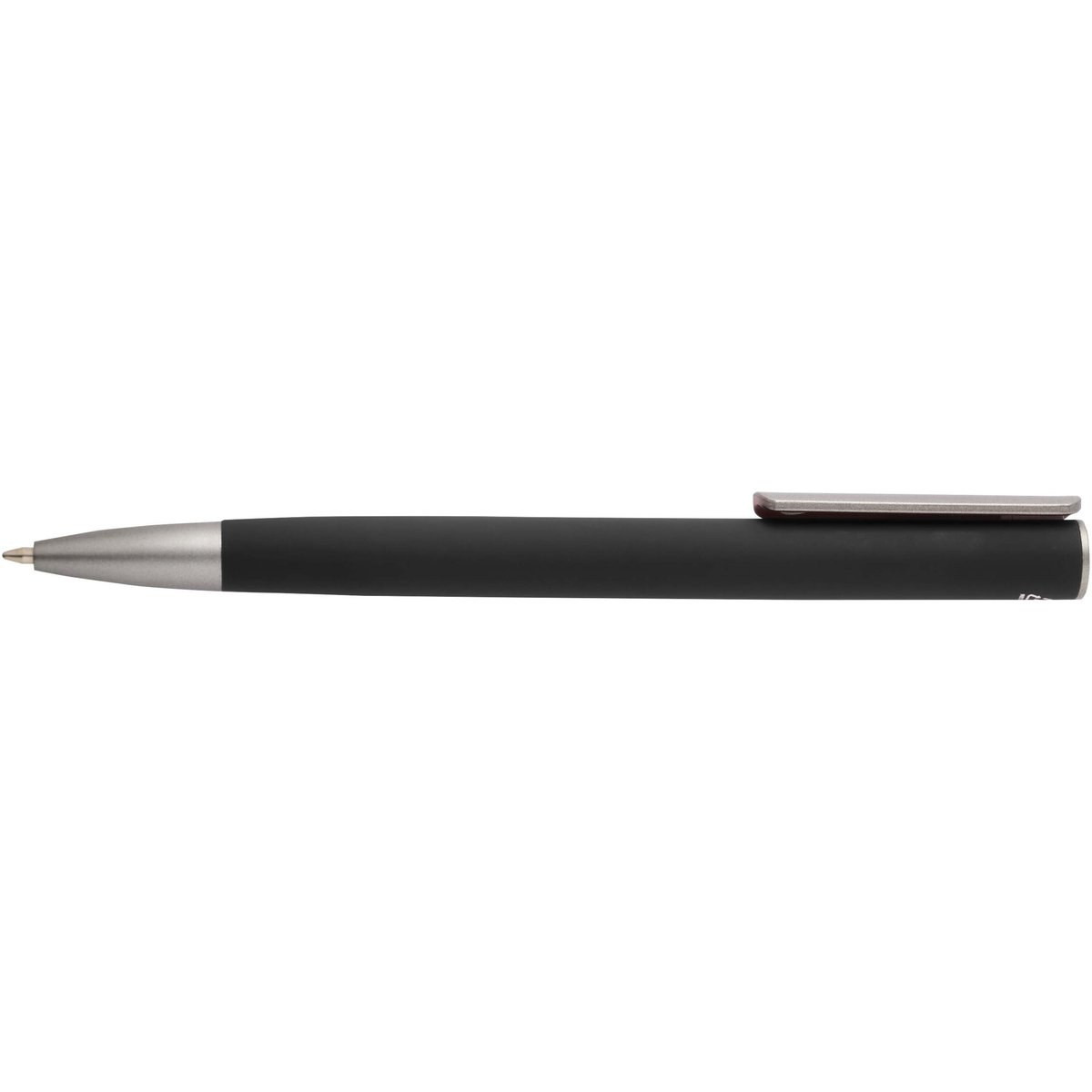 Ziguur kuglepen i genvunden aluminium (sort refill) - EgotierPro 106129