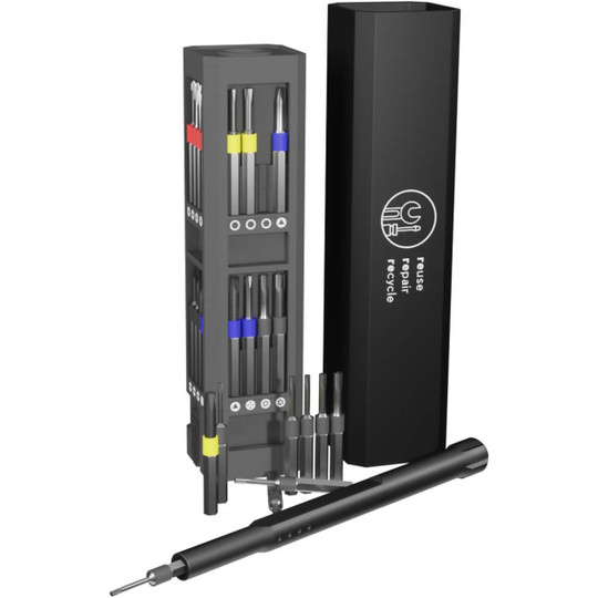 SCX.design 2PX170 - T20 30-piece screwdriver and repair set in aluminium case