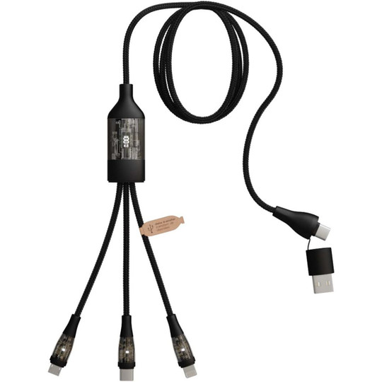 SCX.design 2PX162 - C50 5-in-1 fast charging 100W/5A cable with digital display