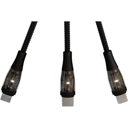 SCX.design 2PX162 - C50 5-in-1 fast charging 100W/5A cable with digital display