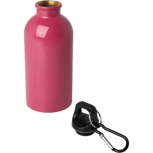 Oregon 400 ml RCS certified single wall stainless steel water bottle with carabiner - EgotierPro 100860