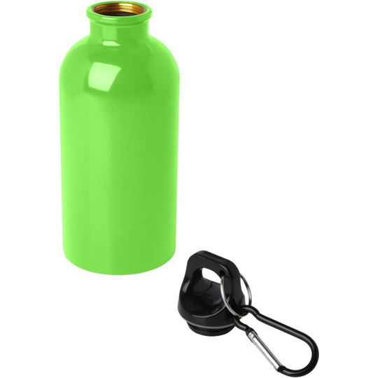 Oregon 400 ml RCS certified single wall stainless steel water bottle with carabiner - EgotierPro 100860