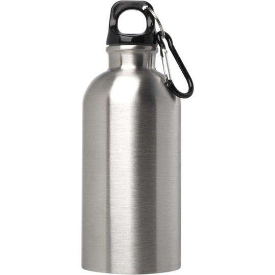 400ml láhev na vodu Oregon z nerezové oceli s certifikací RCS a karabinou - EgotierPro 100860