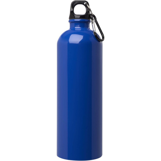 Bouteille d'eau Oregon de 750 ml simple paroi en acier recyclé certifié RCS avec mousqueton - EgotierPro 100861