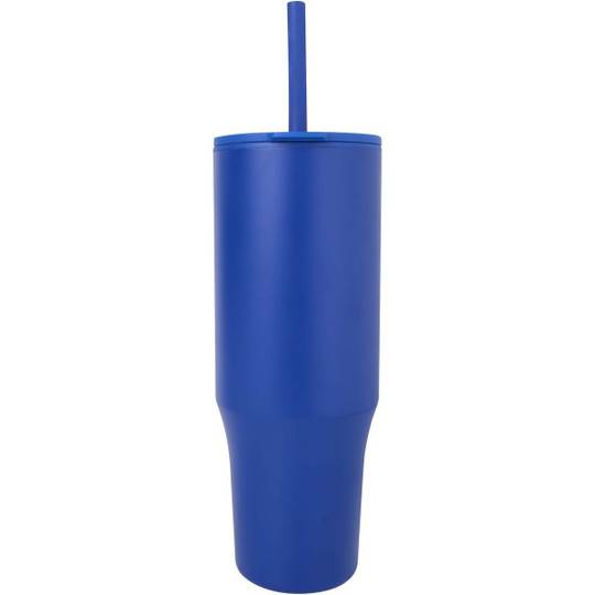 Gobelet isotherme Brady 900 ml certifié RCS avec paille en silicone - EgotierPro 100867