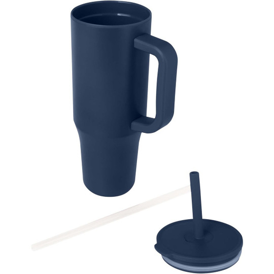 Brady 900 ml RCS certified insulated tumbler with silicone straw - EgotierPro 100867