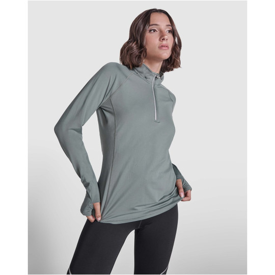 Roly R1033 - Estambul langærmet sweatshirt med halv lynlås til kvinder