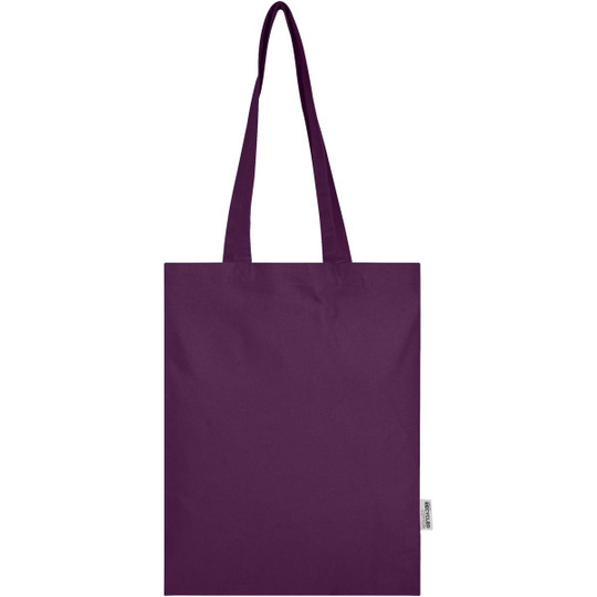 Madras Blend 140 g/m² GRS recycled cotton tote bag 7L - EgotierPro 120760