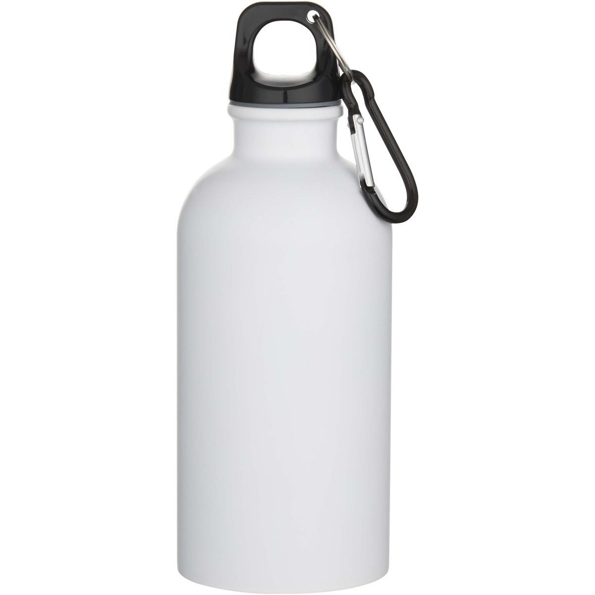 Oregon 400 ml matte RCS-zertifizierte einwandige Trinkflasche aus recyceltem Edelstahl mit Karabinerhaken - EgotierPro 100871