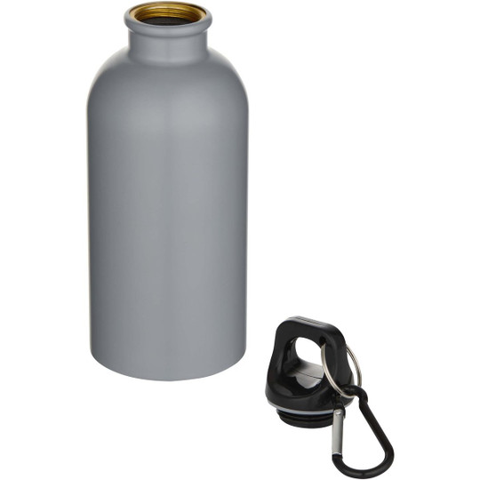 Oregon 400 ml matte RCS gecertificeerde enkelwandige roestvrijstalen waterfles met karabijnhaak - EgotierPro 100871