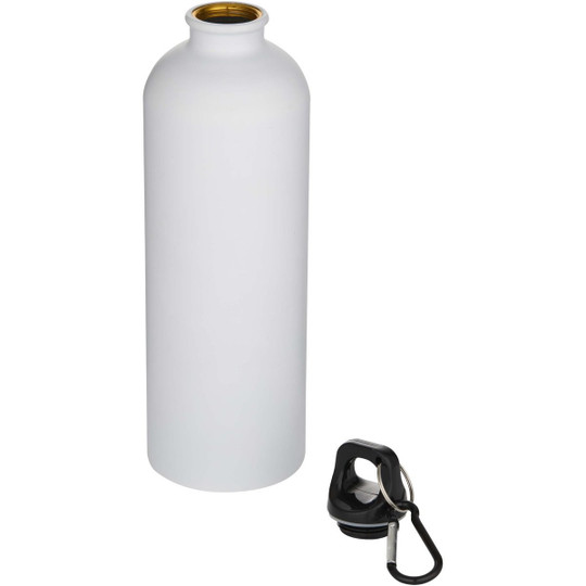 Oregon 750 ml matte RCS recycled single wall stainless steel water bottle with carabiner - EgotierPro 100872