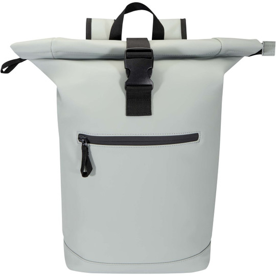 Resi Plus 15" GRS-recycelter Rolltop Rucksack 18 L  - EgotierPro 130093