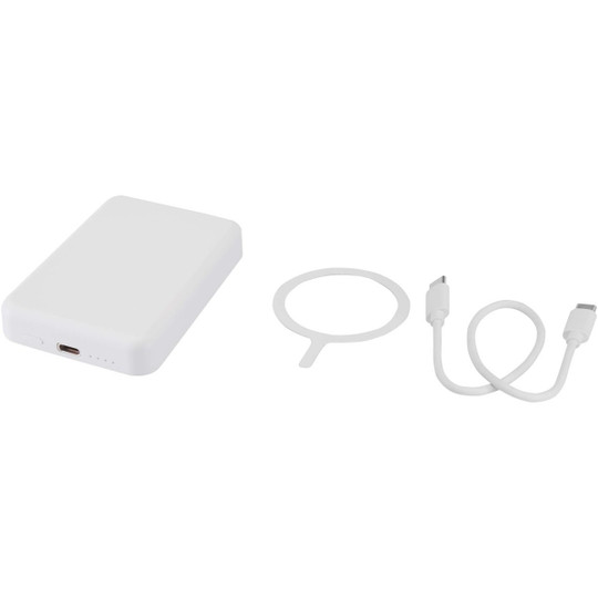 Acrab 5000 mAh 15W magnetic wireless power bank with 20W PD - made from recycled plastic - EgotierPro 124441