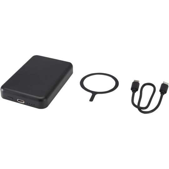 Acrab 5000 mAh 15W magnetic wireless power bank with 20W PD - made from recycled plastic - EgotierPro 124441