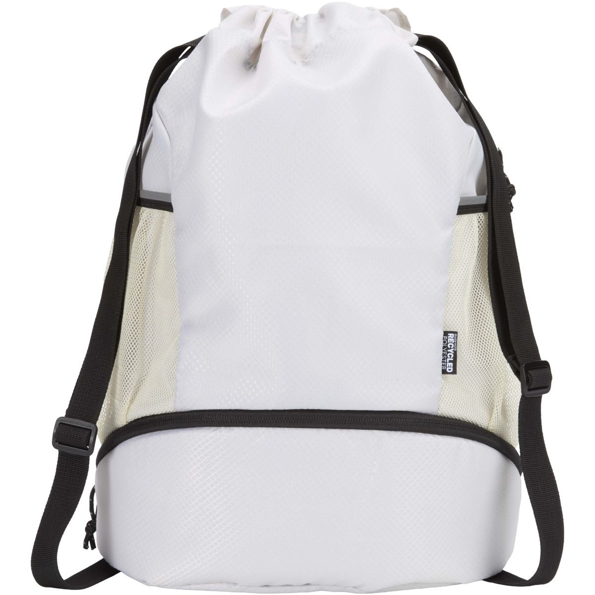Nomad GRS recycled sports drawstring bag with bottom compartment 18L - EgotierPro 130099