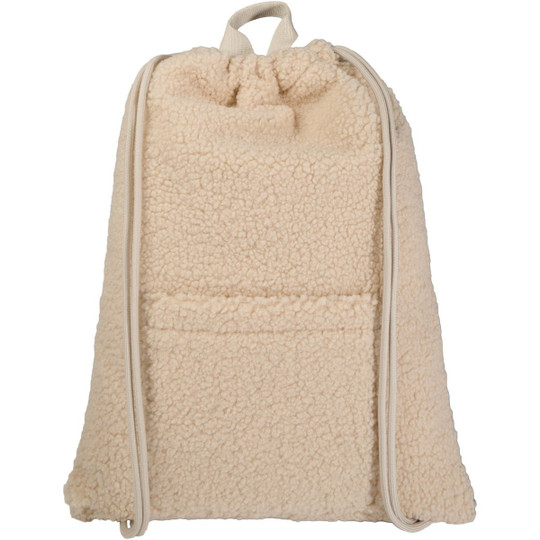 Bear GRS recycled sherpa drawstring backpack 9L - EgotierPro 120773