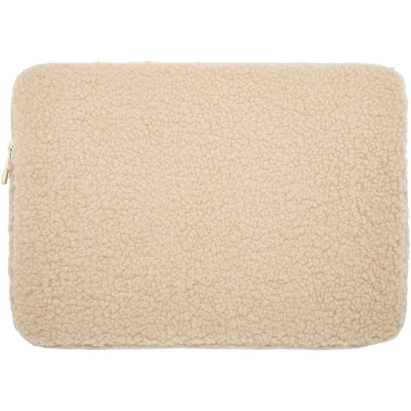 Bear 13" GRS recycled sherpa laptop sleeve 2L - EgotierPro 120775