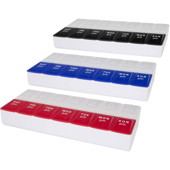 Cycle 7 daagse ochtend/avond organizer voor multivitaminen - EgotierPro 126374