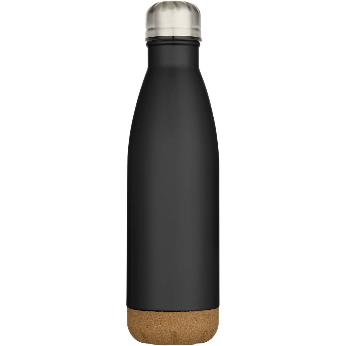 Cove 500 ml doppelwandige, vakuumisolierte Trinkflasche aus Edelstahl mit Korkdetails - EgotierPro 100892
