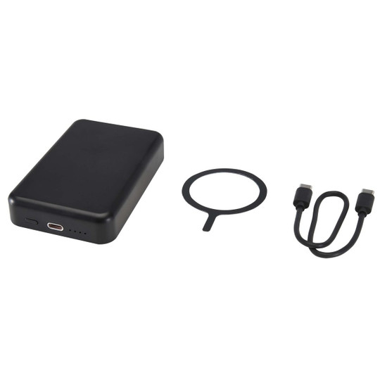 Acrab 10.000 mAh 15W magnetic wireless power bank with 20W PD - made from recycled plastic - EgotierPro 124442