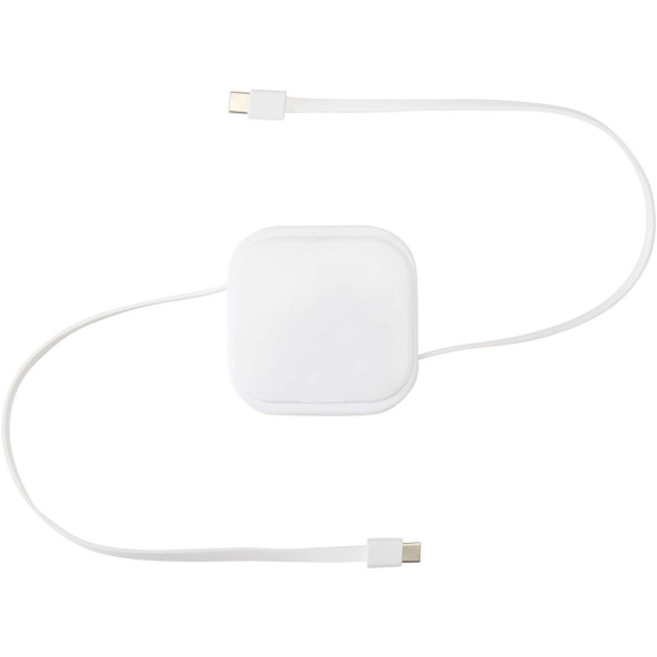 Gloas 5-in-1 recycled retractable data sync and 100W fast charge cable with smartphone tool kit - EgotierPro 124448