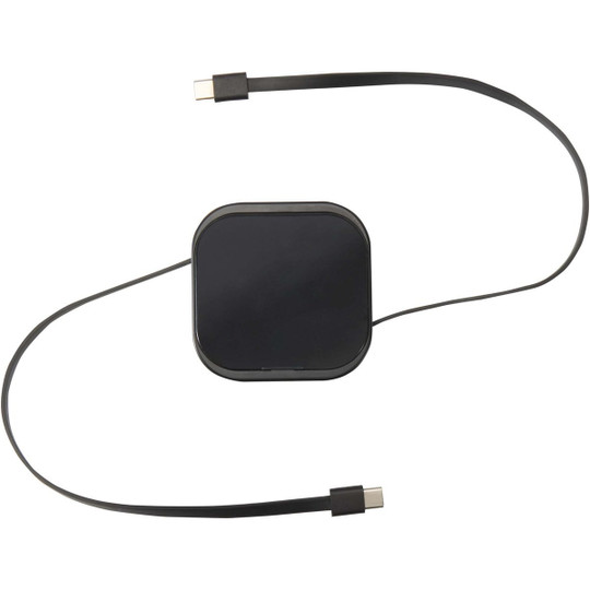 Gloas 5-in-1 recycled retractable data sync and 100W fast charge cable with smartphone tool kit - EgotierPro 124448