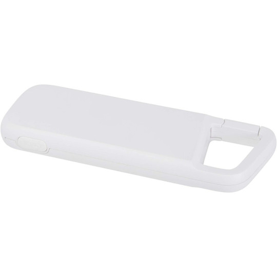 Batterie externe Alkes de 5 000 mAh et 12 W en plastique recyclé résistante à l’eau avec mousqueton - EgotierPro 124470