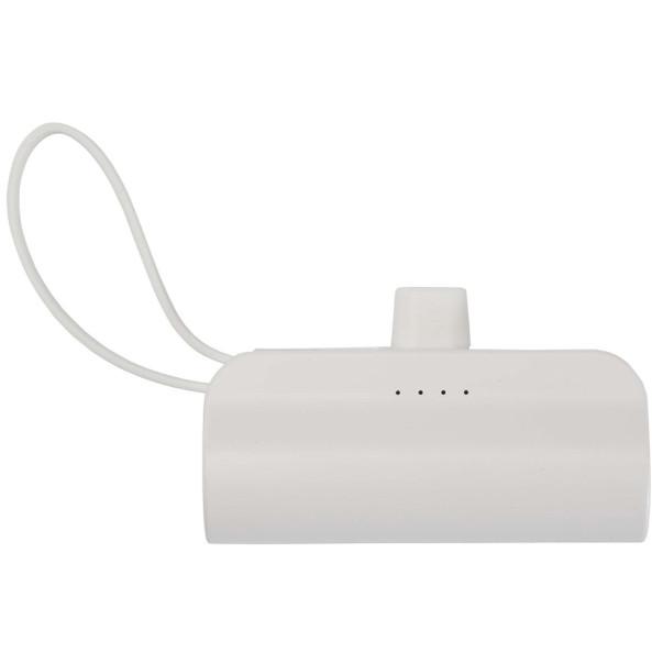 Alnair 5000 mAh 10W recycled plastic Type-C power bank with built-in flip stand and 2-in-1 cable - EgotierPro 124472