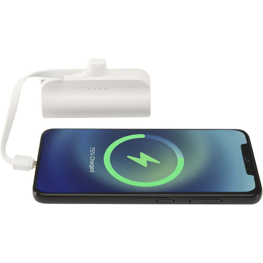 Alnair powerbanka 5000 mAh 10W z recyklovaného plastu s konektorem typu C, výklopným stojánkem a kabelem 2 v 1 - EgotierPro 124472