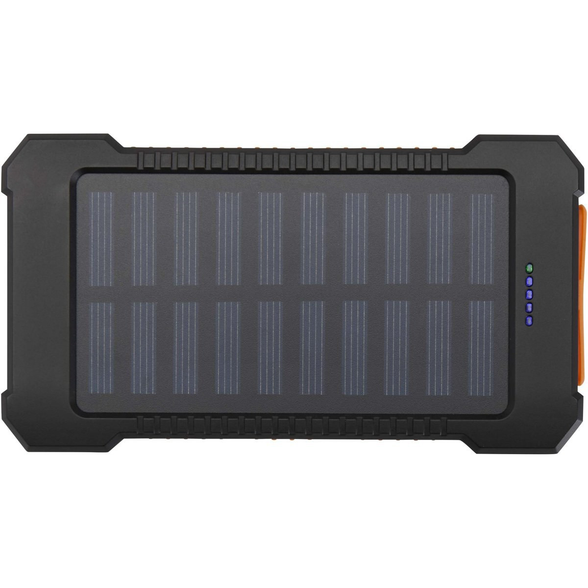 Altair 5000 mAh 10W recycled plastic rugged solar power bank with built-in torch - EgotierPro 124471