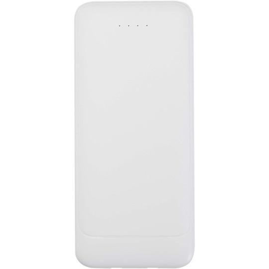 Adhil 10.000 mAh 10W recycled plastic power bank with 2 built-in cables - EgotierPro 124459