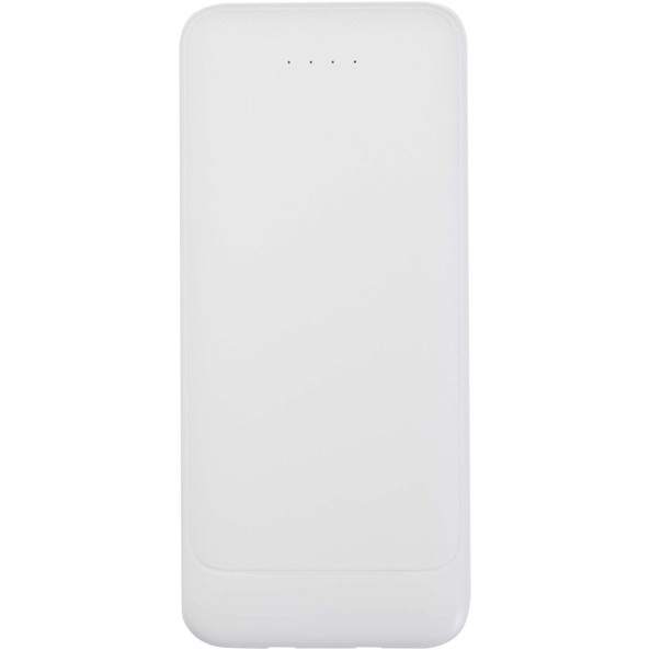 Adhil 10.000 mAh 10W recycled plastic power bank with 2 built-in cables - EgotierPro 124459