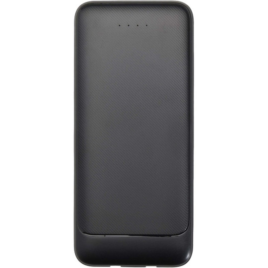 Adhil 10.000 mAh 10W recycled plastic power bank with 2 built-in cables - EgotierPro 124459