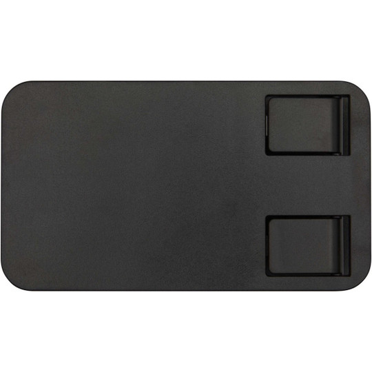 Alhena recycled plastic foldeable phone holder with metal desk stand - EgotierPro 124467