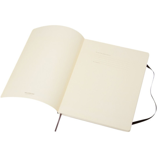 Moleskine 107181 - Classic XL soft cover notebook - plain